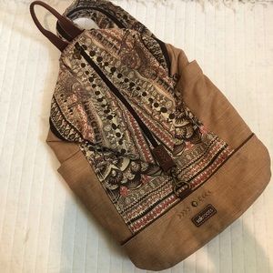 Sakroots boho canvas backpack, EUC